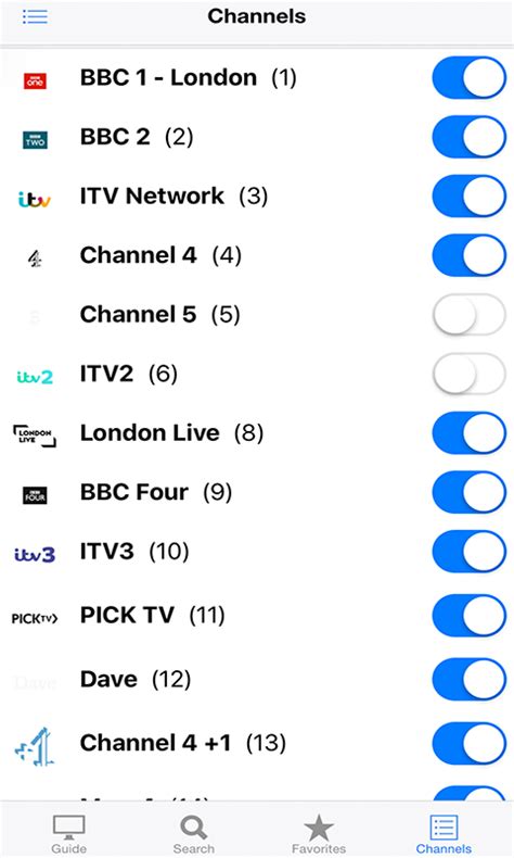 channel 5 tv listings last night.